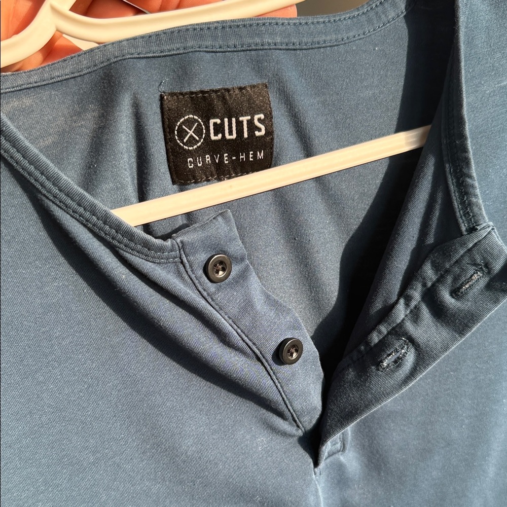 Cuts Clothing Slate Blue Short Sleeve Tee